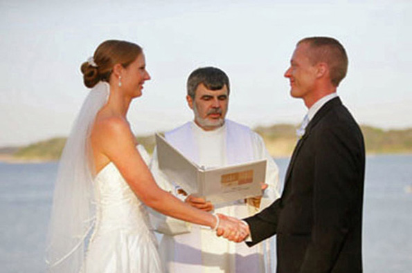 Wedding Couple at ceremony